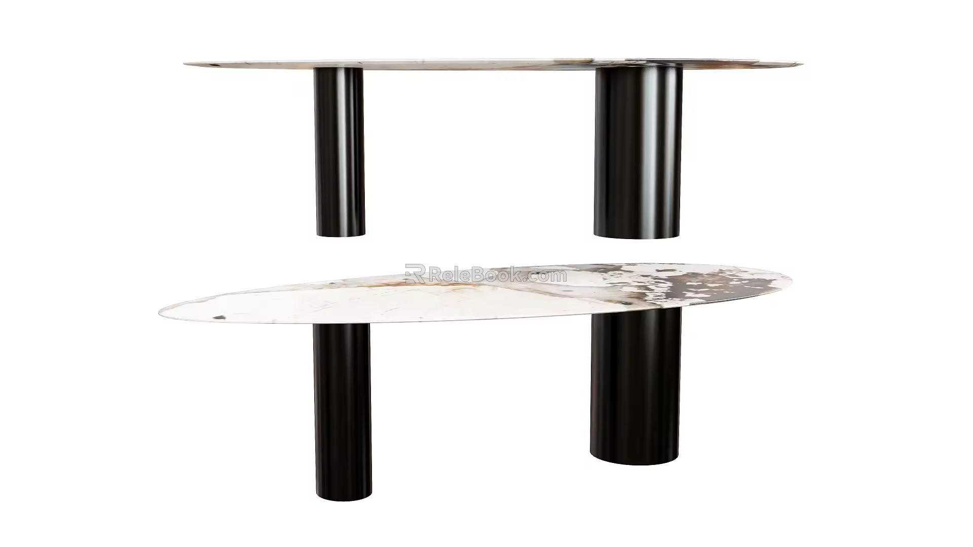 Modern Dining Table Lounge Table Marble Countertop Table Desk Office Desk 3d model