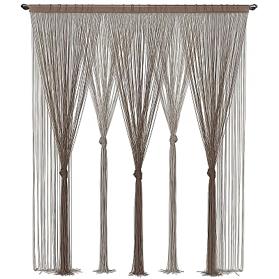 Modern Curtain Rope Curtain 3d model Modern Curtain Rope Curtain 3d model