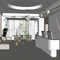 Modern Yoga Studio Front Desk Minimal Yoga Studio Front Desk 3d model