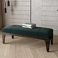 Retro sofa stool 3d model