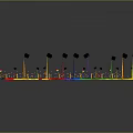 Colorful Decorative Strip With Rainbow Colors And Circular Patterns For Home Decoration