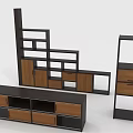 Modern Modular TV Stand With Drawers Open Shelves And Wooden Cabinet Units