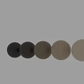 Minimalist Wooden Component With Spherical Shape And Gray Color Samples For Modern Interior Design
