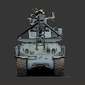 Industrial LOFT Rocket Launcher Rocket Vehicle Sherman Rocket Launcher Launcher Military Vehicle Mechanized Force 3d model