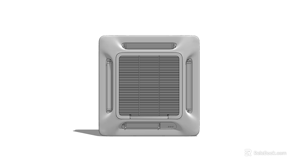 Air Conditioner Outlet Square Modern Design With Grille For Home Interior Use 3d model 