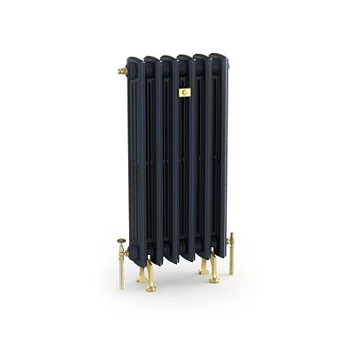 Elegant Black Bathroom Cabinet Rack With Gold Metal Fittings And Modern Design 3d model