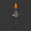 Black Lighter With Golden Pattern Open Lid And Colorful Flame Design