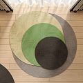 Modern Round Carpet 3d model