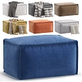 Colorful Velvet Ottoman Designs with Decorative Pillows and Cozy Blankets