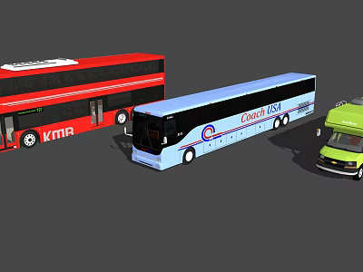 Modern bus 3d model