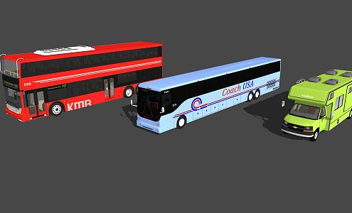 Modern bus 3d model