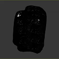 space rock meteorite volcanic rock block rock block rock specimen boulder 3d model