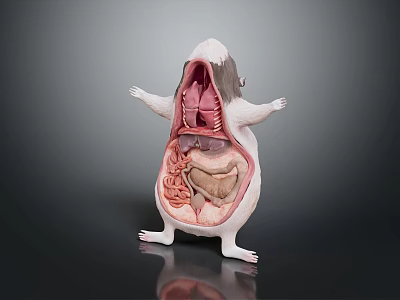Modern Animal Anatomy Animal Body Anatomy Pig Anatomy Experiment 3d model