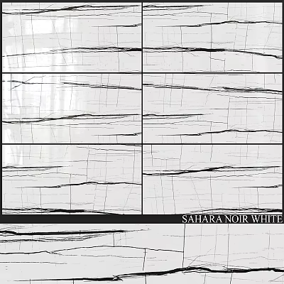 Sahara black and white marble Decovita modern components 3d model Sahara black and white marble Decovita modern components 3d model