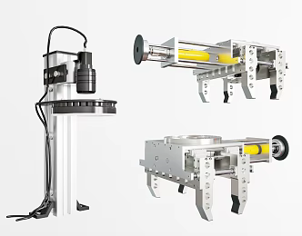 modern automation equipment 3d model