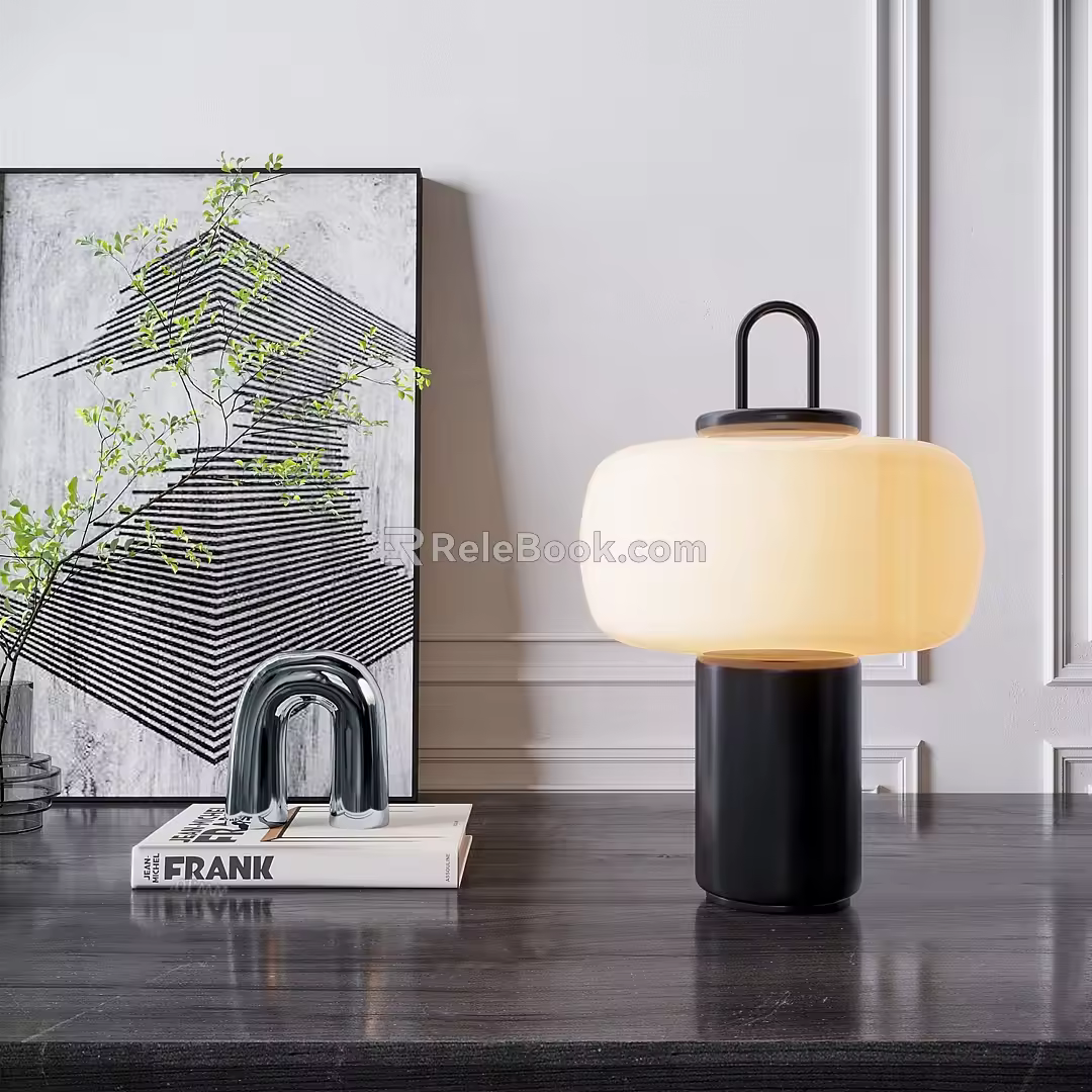 Modern table lamp 3d model