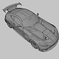 Black Luxury High Performance Sports Car With Aerodynamic Rear Wing And Red Brake Calipers