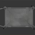 Clear Two Tier Utility Cart With Handle And Swivel Wheels Design