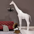 Modern special-shaped floor lamp giraffe floor lamp 3d model