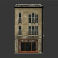 Traditional Multi Story Office Building With Brick Facade Windows And Ground Floor Storefronts