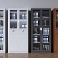 Middle Style Document Filing Cabinet Office Tin Cabinet Filing Cabinet Filing Box 3d model