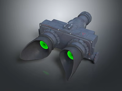 High Quality Binocular Style Commercial Equipment With Green Lenses And Professional Build 3d model