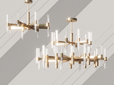 Light Luxury Chandelier 3d model