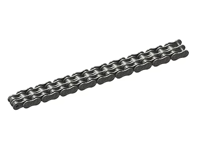 Heavy Duty Metal Chain With Interlinked Roller Links For Machinery Applications And Strength 3d model