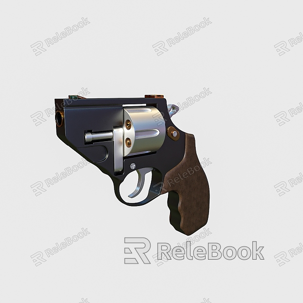 Pistol Revolver Weapons model