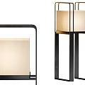 Modern new Chinese floor lamp 3d model
