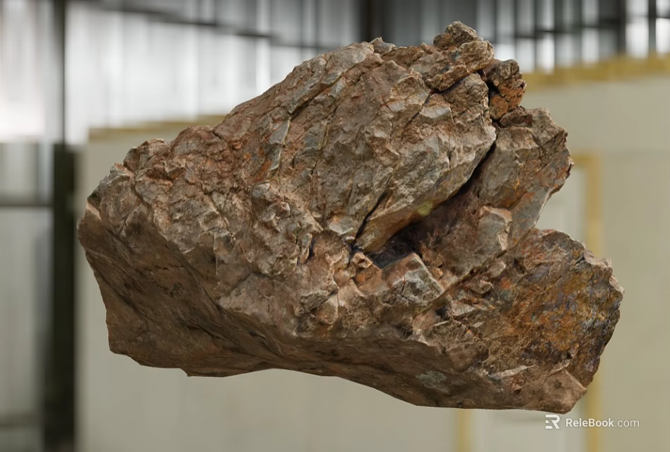 Natural Stone and Wood Materials with Rough Surface Texture for Construction Projects 3d model