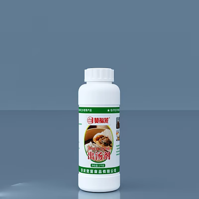 White Seasoning Bottle With Flavor Enhancer Label For Home Kitchen Cooking Use 3d model