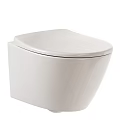 Modern White Wall Mounted Toilet With Sink And Control Buttons Interior Design
