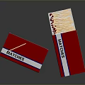 Pink Matchboxes Containing Matches In Open And Closed States For Daily Use