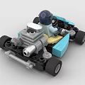 LEGO toy blocks kart racing 3d model