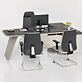 Office desks and chairs desk manager desks and chairs boss desks and chairs president desks and chairs 3d model