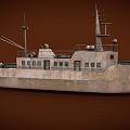 Industrial LOFT Ship Old Rusty Abandoned Ship 3d model