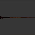 Handcrafted Wooden Magic Wand With Carved Handle And Unique Texture