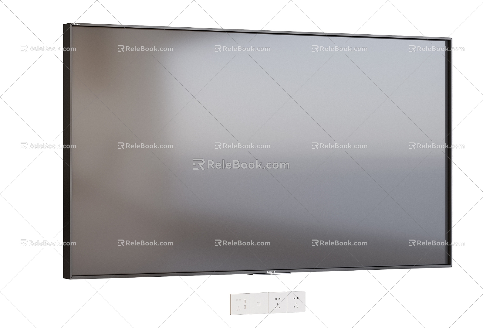 TV Monitor Display LCD TV Living Room TV 3d model