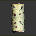 Delicious Strawberry Cream Cake Roll Decorated with Red Fruit Toppings