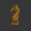 Handcrafted Wooden Horse Head Sculpture Decorative Home Living Accessory