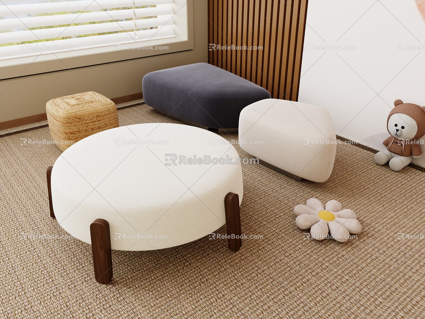 Sofa Cushion Foot 3d model