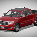 Red RAM Pickup Truck Exterior Design And Details