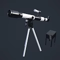 Professional Commercial Equipment Telescope With Tripod Stand And Small Stool For Observation