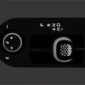 Automotive Gear Shift Lever With Black Silver Finish And Control Knob In Interior