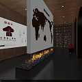 Cozy Bar Interior With Shelves Filled With Bottles Wooden Counter And Tall Stools