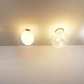 Various Design Pendant Lights Ceiling Mounted Emitting Warm Glow With Unique Shapes 3d model