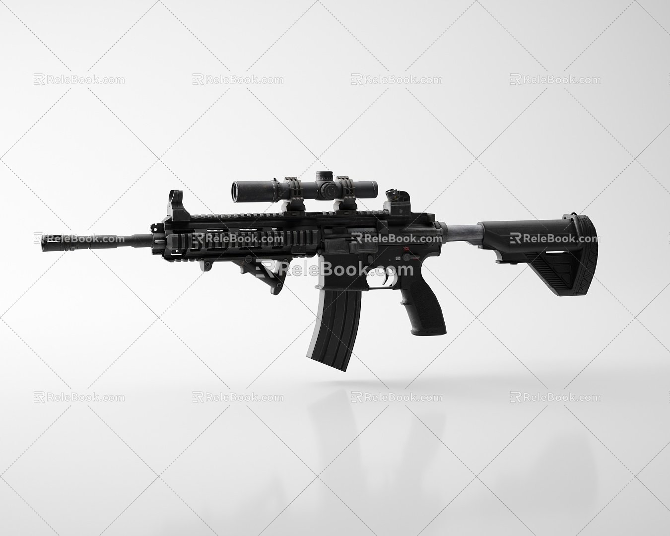 Modern Rifle Assault Rifle 3d model