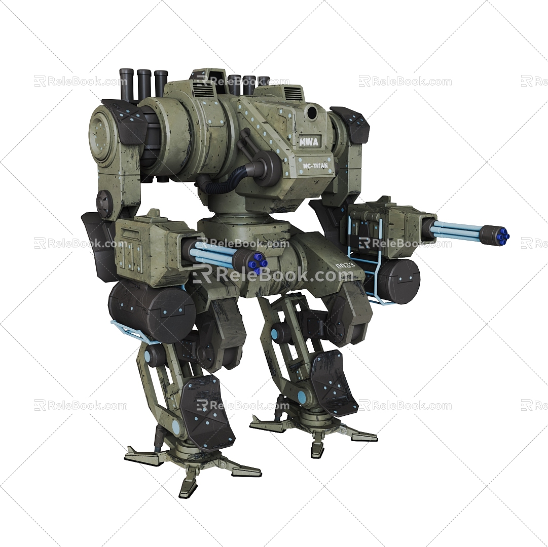 Fighting robot 3d model