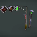 Modern Traffic Lights 3d model